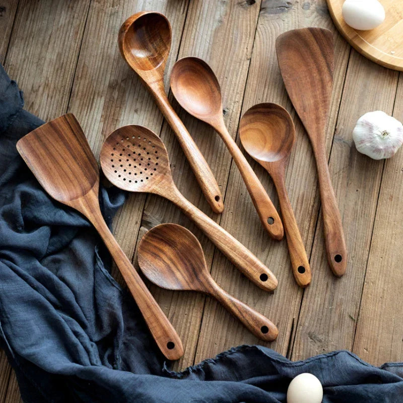 AcaciaLuxe – Versatile Kitchen Set with Natural Elegance