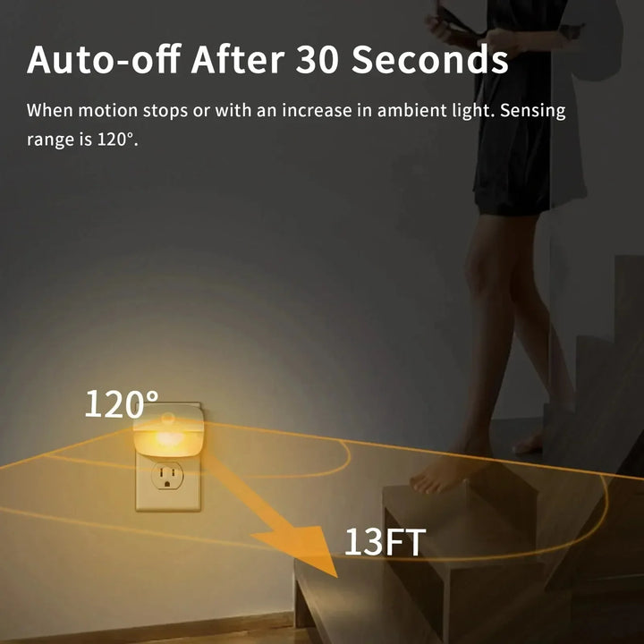 LumoSense LED Night Light | With Motion &amp; Light Sensor | Dimmable &amp; Energy Efficient | Warm White &amp; Cool White