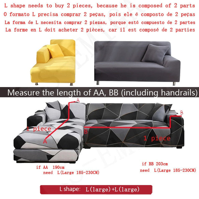 Modern Non-slip colorful Elastic Sofa Cover |