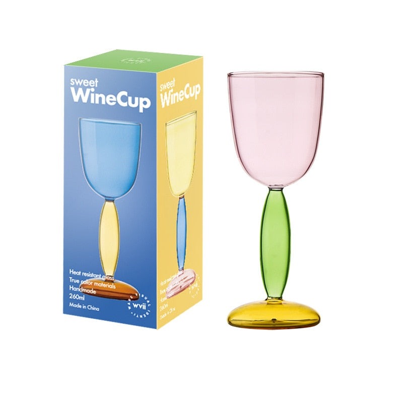 Borosilicate 3-color Glassware - Wine Glass