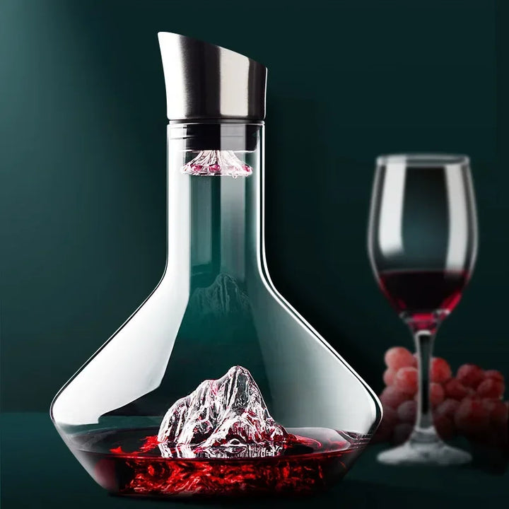 1500ml Iceberg Decanter Creative Lead-Free Crystal Material Luxury High-Quality Home Red Wine Distributor Decanter Wine Jug