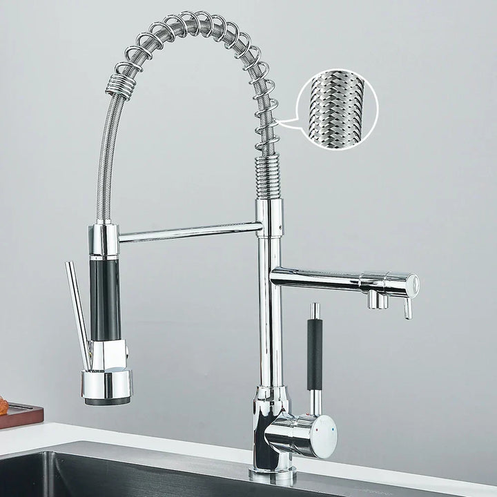 SpringFlow – Kitchen faucet with dual outlet