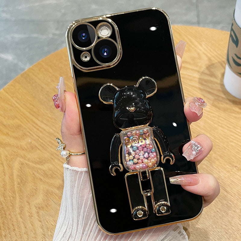 Bear Lover colorful 3D Doll Phone Case