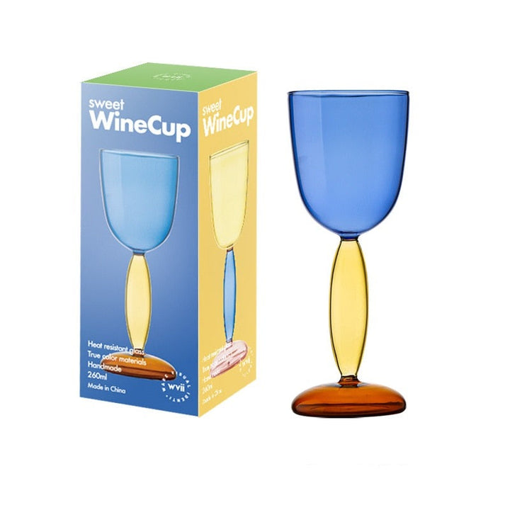Borosilicate 3-color Glassware - Wine Glass