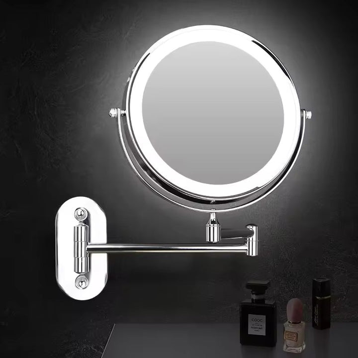 Cosmetic Mirror VisoGlow | 3 Light colors | 3x Magnification | Wireless &amp; Rechargeable