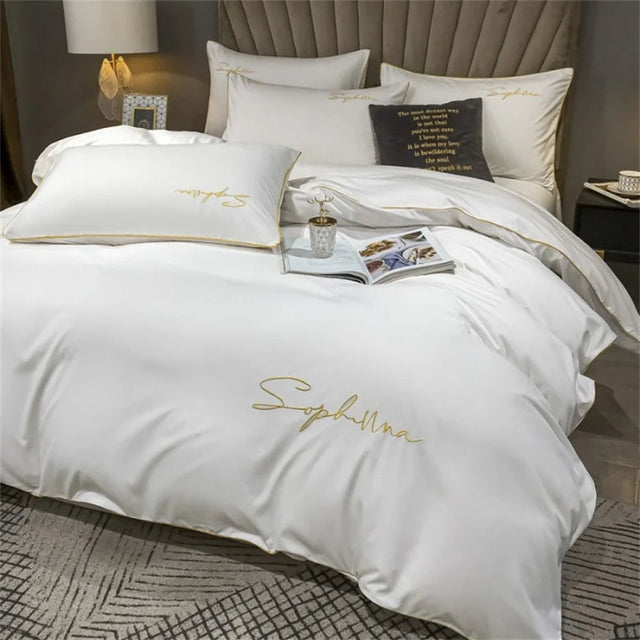 Luxury Duvet Cover with Elegant Embroidery – Soft, Breathable and High Quality |