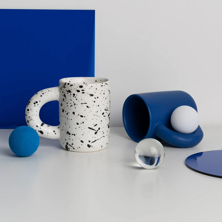 Simple solid ceramic mugs