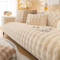 Sofia - Universal Plush Sofa Cover L Shape - Winter Warm Soft |
