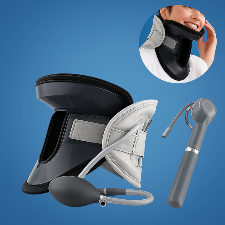 SpineEase | Neck Traction Collar – Cervical Retractor for Spinal Decompression, Nerve &amp; Posture Support – Neck Pain Relief Aid