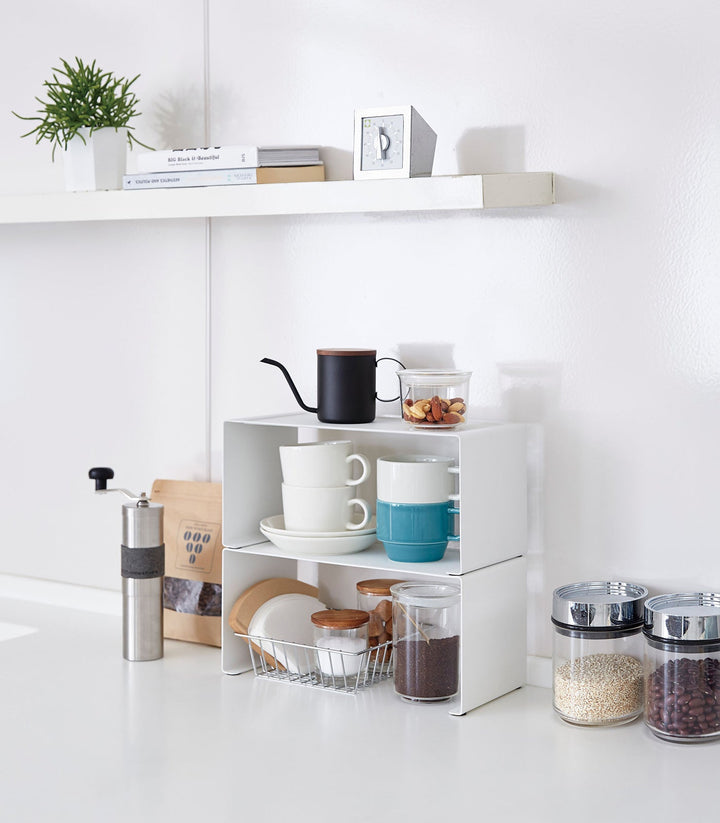 Stackable Kitchen Shelf - Two Sizes - Steel