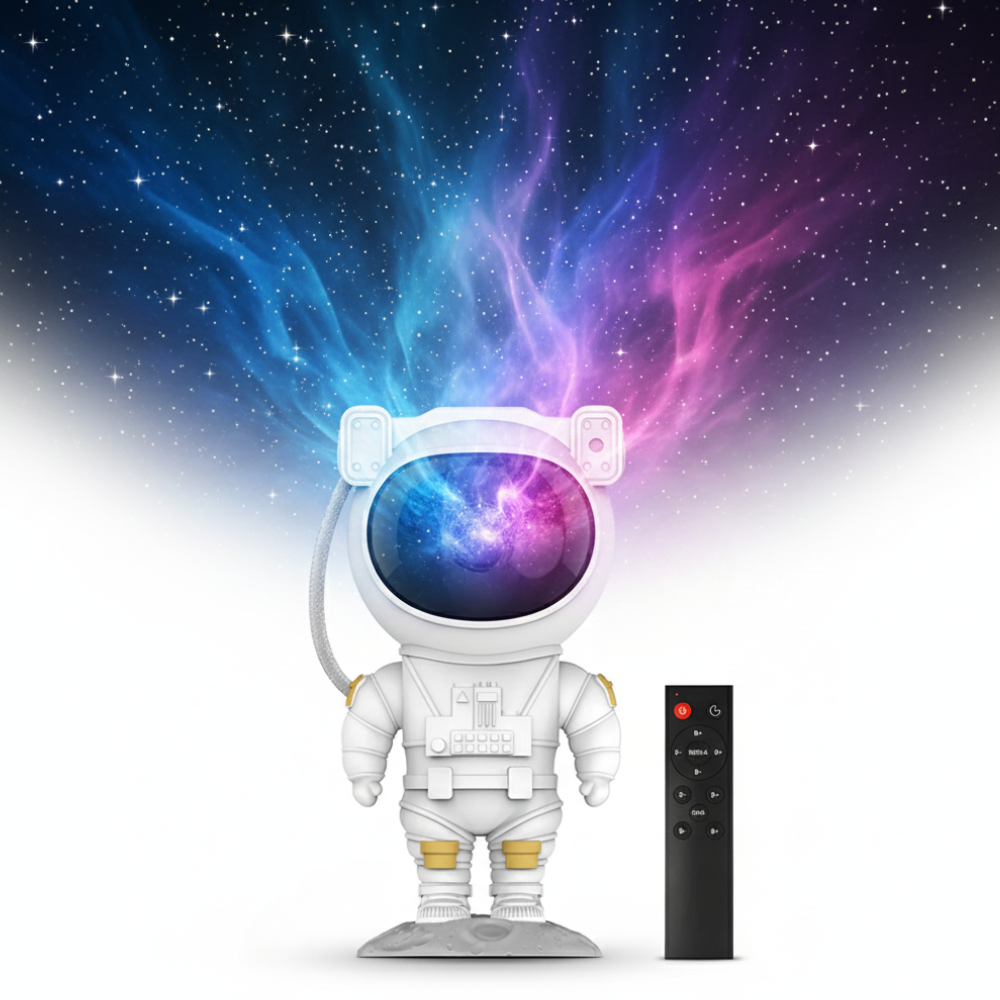 Star Projector Astronaut Lamp Adjustable LED Night Light Galaxy