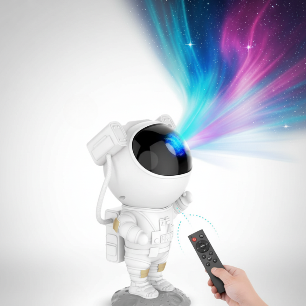 Star Projector Astronaut Lamp Adjustable LED Night Light Galaxy
