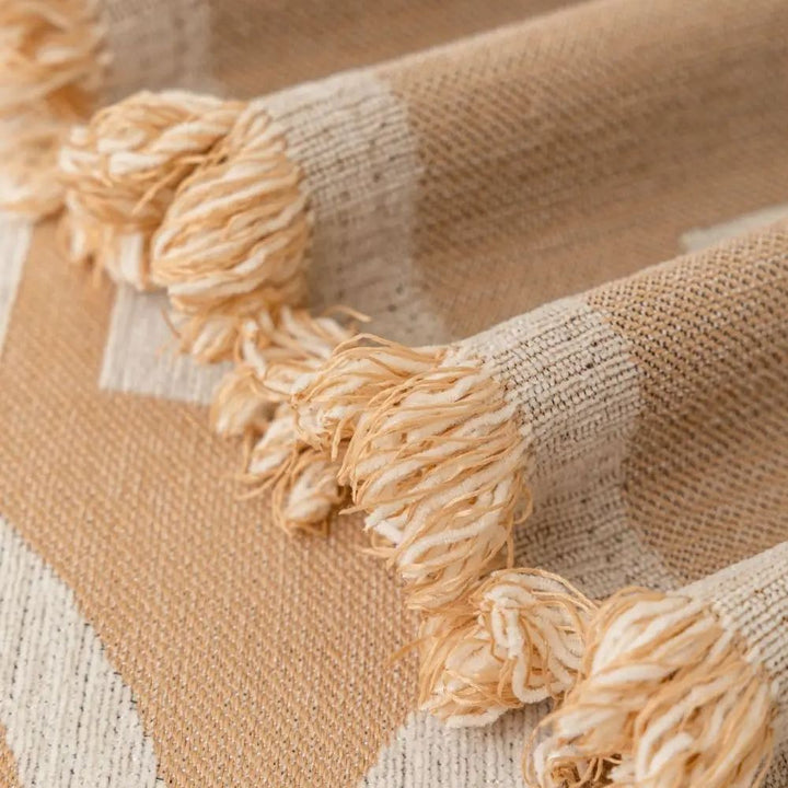 Symmetrical Half-Arch Chenille Sofa Cover