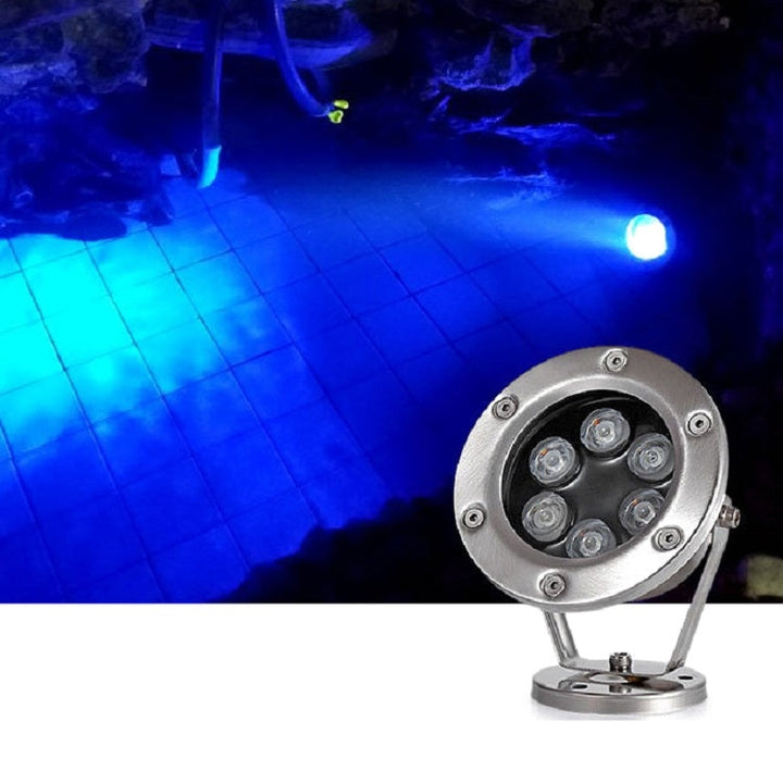 LED Underwater Light Pool Fish Pond Fountain Waterproof Landscape Light 9W (Warm White)