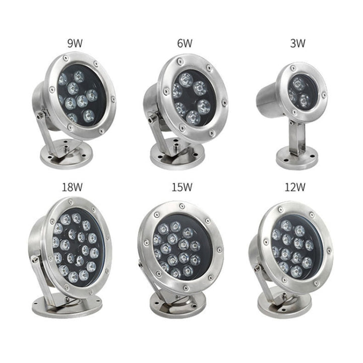 LED Underwater Light Pool Fish Pond Fountain Waterproof Landscape Light 24W (Warm White)