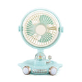 Household Cute Pet Fan USB Desktop Night Light Fan(Blue) |