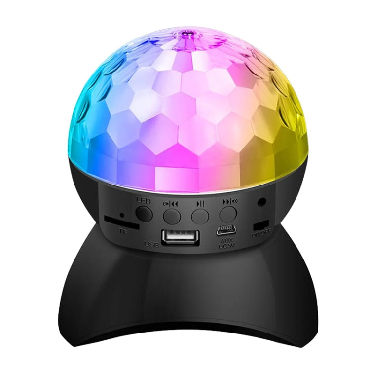 Home LED Magic Ball Lights Bounce Ambient Lamps Room Sound Lights Balls, color: Charging Model Black (RGB colored 5W)