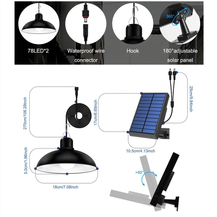 IP65 Waterproof Outdoor Solar LED Light Bulb Chandelier Indoor Lights, Specification: Simple White Light with Remote Control