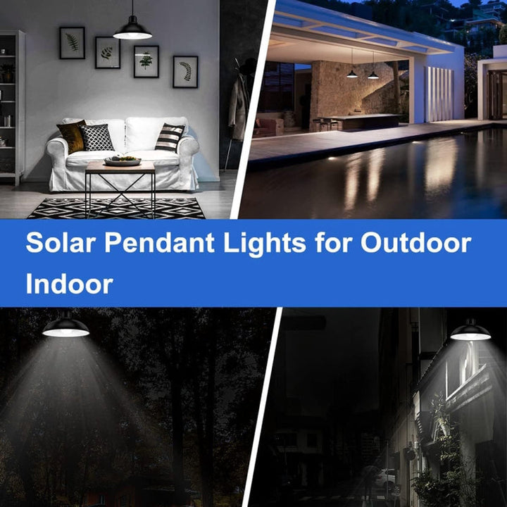 IP65 Waterproof Outdoor Solar LED Light Bulb Chandelier Indoor Lights, Specification: Simple White Light with Remote Control