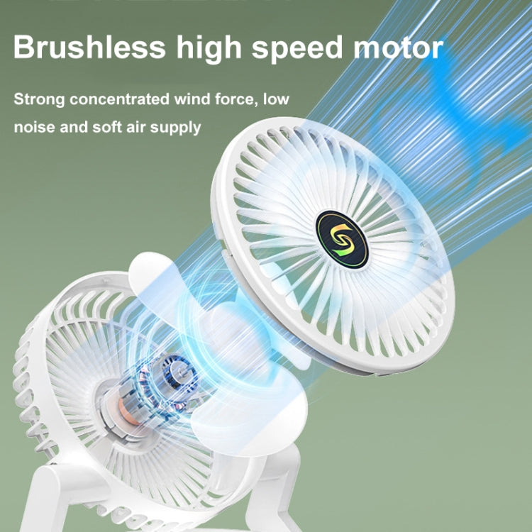 USB Charging Folding Desktop Spray Humidification Fan with Night Light(Green) |