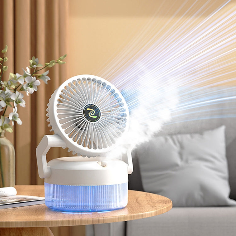 USB Charging Folding Desktop Spray Humidification Fan with Night Light(Green) |
