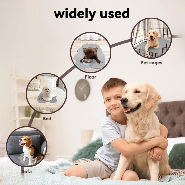 Summer Pet Cooler Pad Dogs Sleeping Pad Anti-Slip Scratch Resistant Cooling Mat, Size: 50x70cm(Beige) |