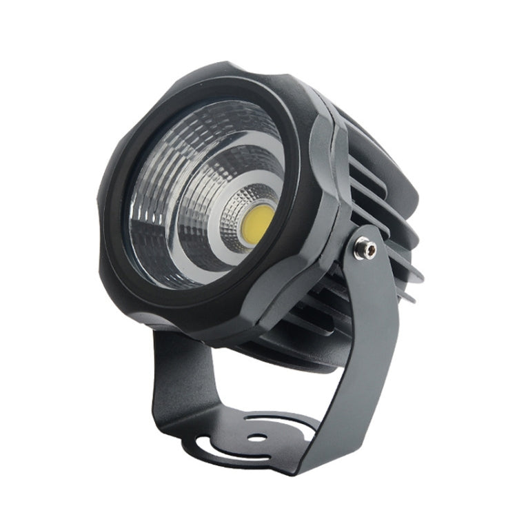 LED Floodlight COB Outdoor Waterproof Spotlight Billboard Lamps Garden Lamp, color: 10W 7 colors