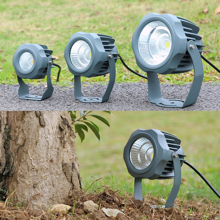 LED Floodlight COB Outdoor Waterproof Spotlight Billboard Lights Garden Lamp, color: 20W 7 colors