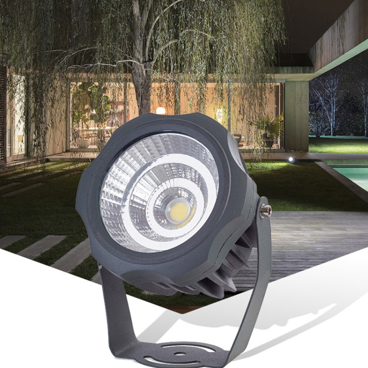 LED Floodlight COB Outdoor Waterproof Spotlight Billboard Lamps Garden Lamp, color: 10W 7 colors