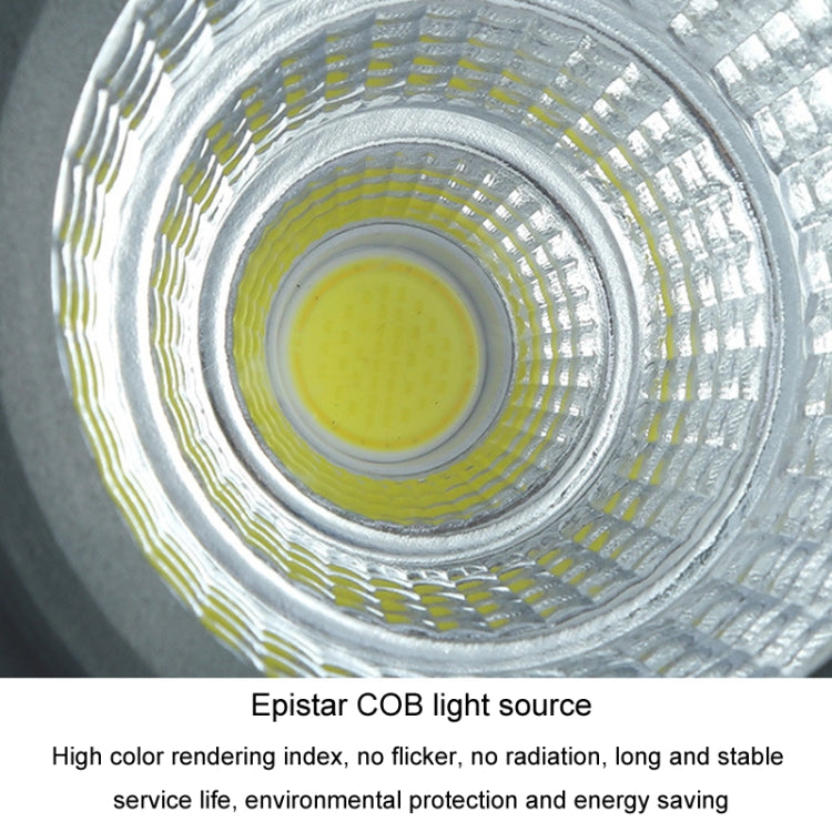LED floodlight COB outdoor waterproof spotlight billboard lights garden lamp, color: 30W 7 colors