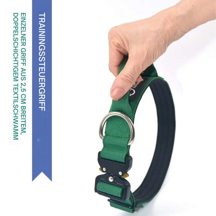 Tactical Dog Collar with Metal Buckle &amp; Handle