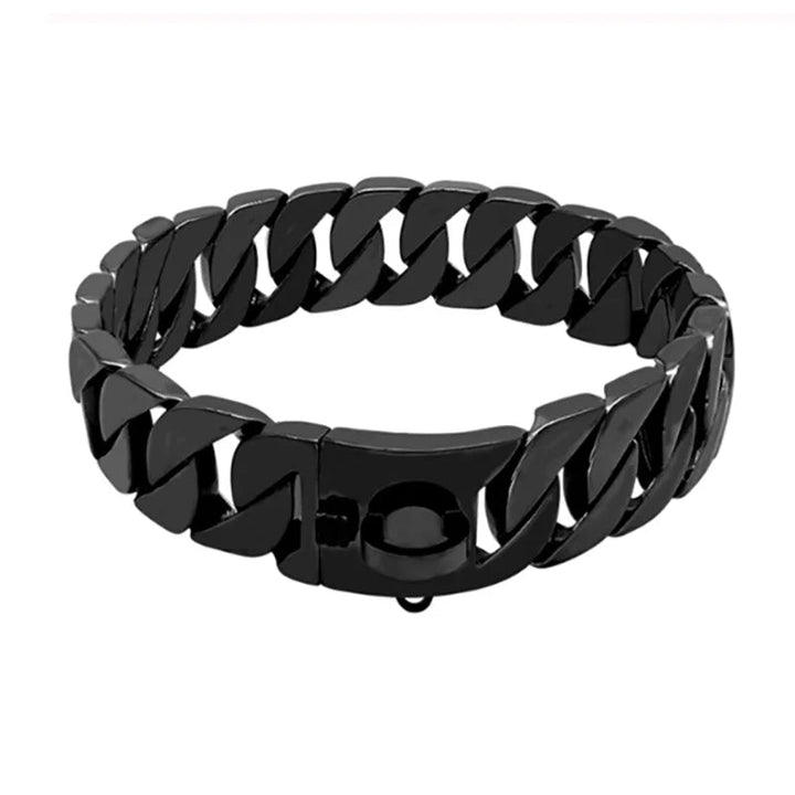 KrachtNeck Metal Dog Collar – Sturdy Stainless Steel Collar for Large Dogs