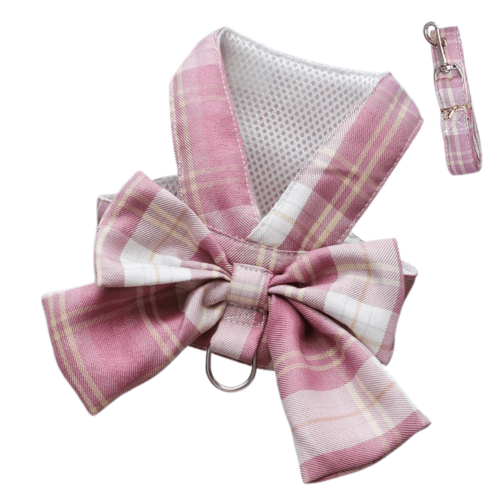 Adjustable Dog Harness with Elegant Bow for Stylish Walks
