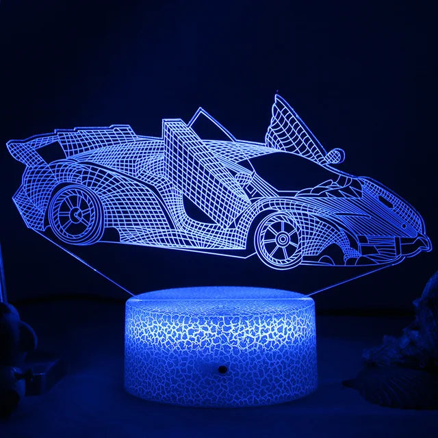 LED Night Light - 3D Illusion Lamp for Children&
