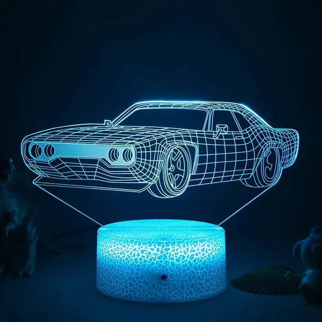 LED Night Light - 3D Illusion Lamp for Children&