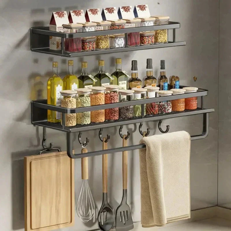 Wall-Mounted Kitchen Shelf – Space-Saving and Stylish Storage Solution