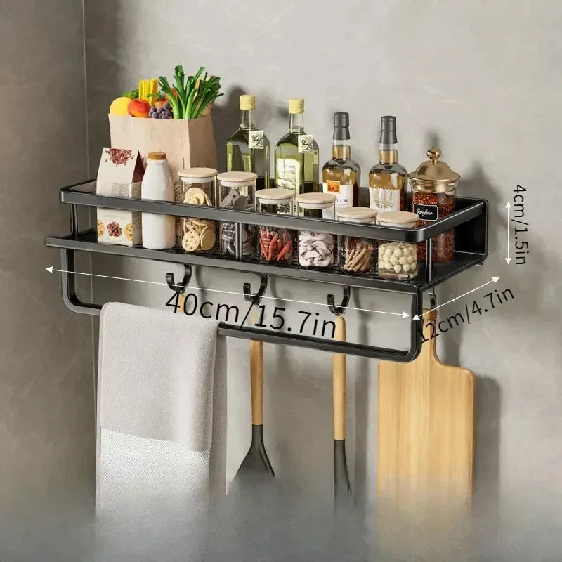 Wall-Mounted Kitchen Shelf – Space-Saving and Stylish Storage Solution