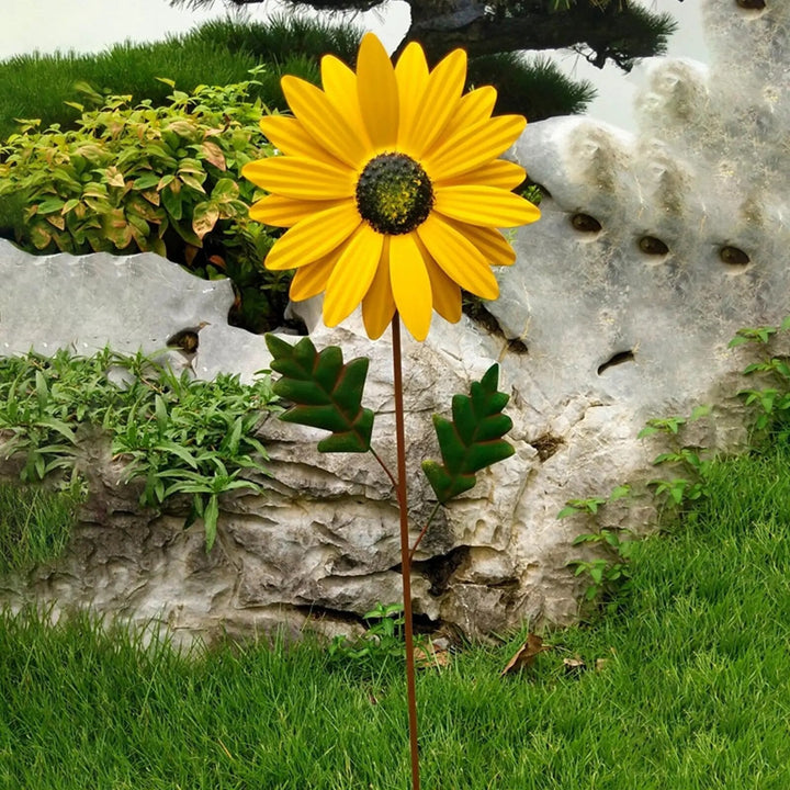 Whimsical Wind: colourful Metal Windmill Decoration