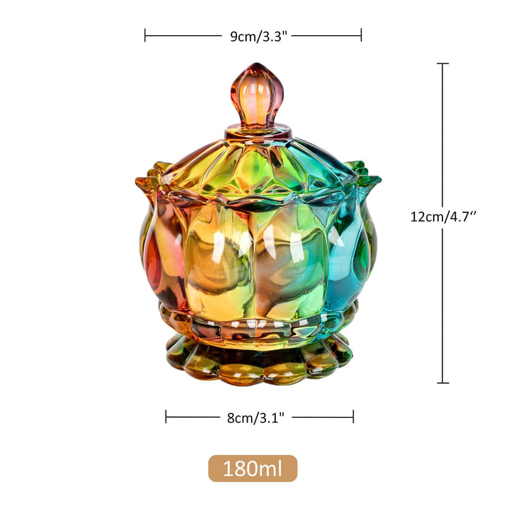 Iridescent Sugar Bowl with Lid