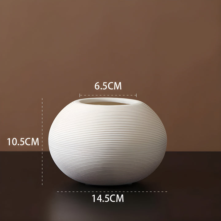 Minimalistic Handcrafted Ceramic Zen Vase