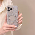 Silver Glitter Mirror MagSafe