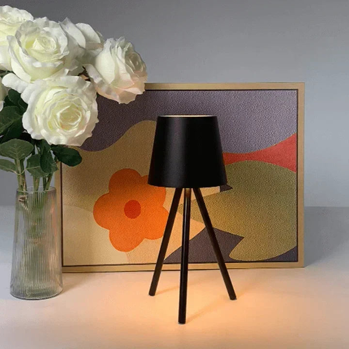 Nordic tripod table lamp - Stylish wireless LED night light