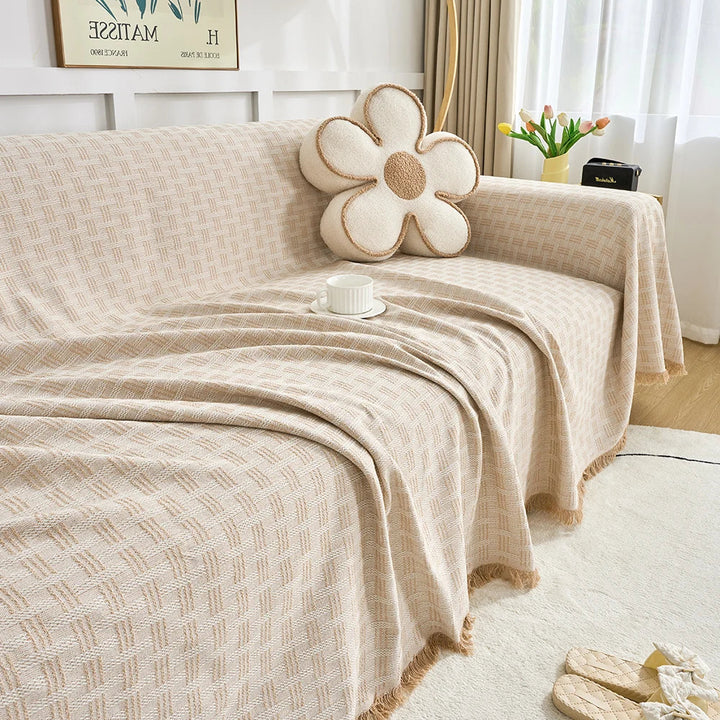 Large Sofa Cover with Reversible Pattern Stylish Protection