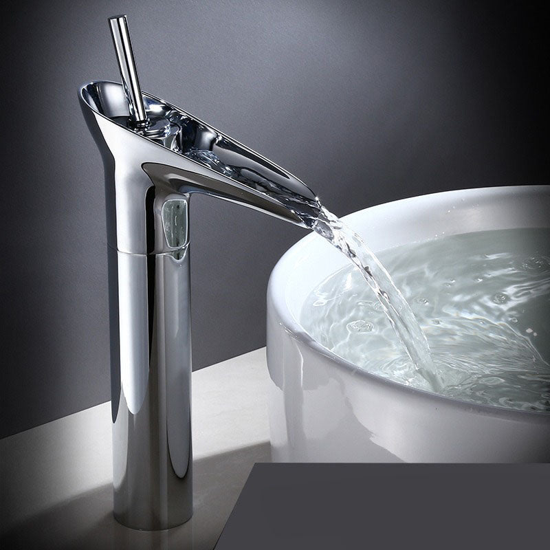 Waterfall Antique Faucet Bathroom Sink Faucet Brass Sink Mixers