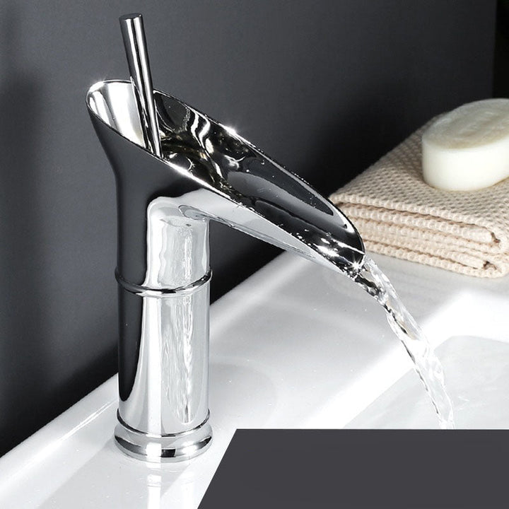 Waterfall Antique Faucet Bathroom Sink Faucet Brass Sink Mixers