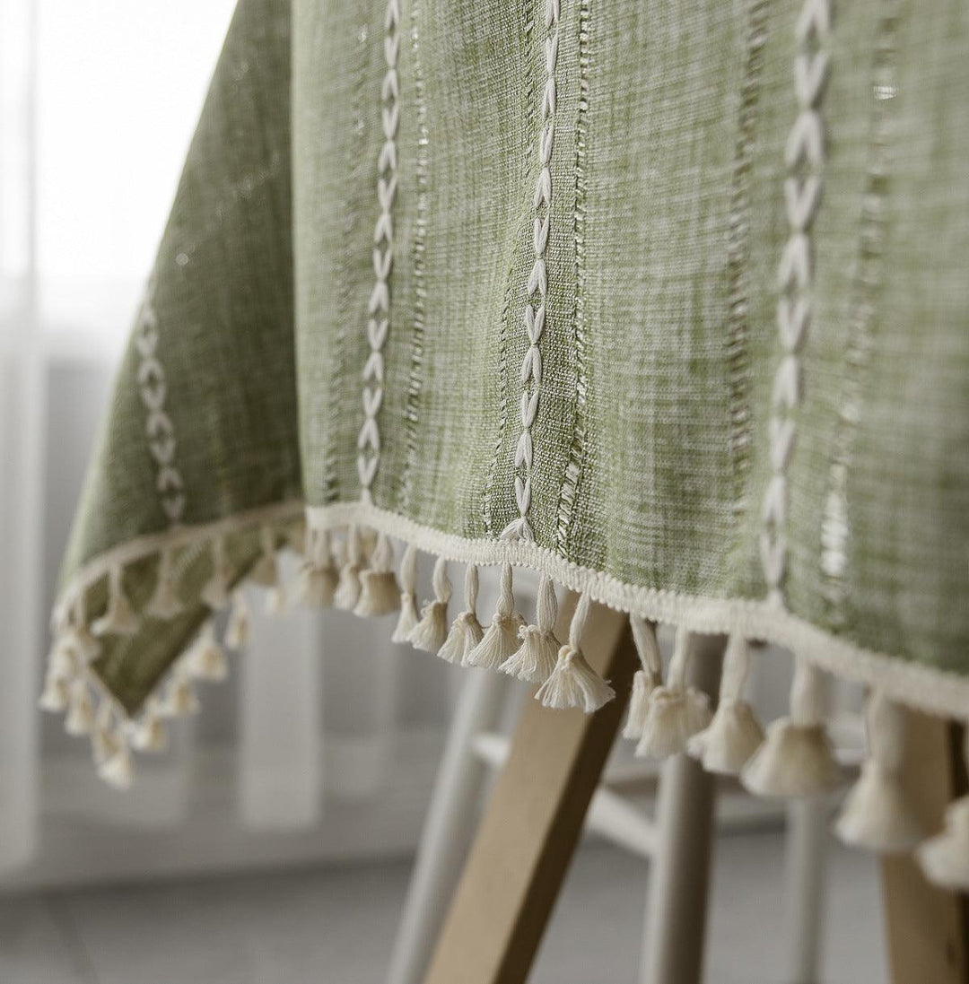 Batillo Linen Tablecloth | Tablecloth, Indoor &amp; Outdoor