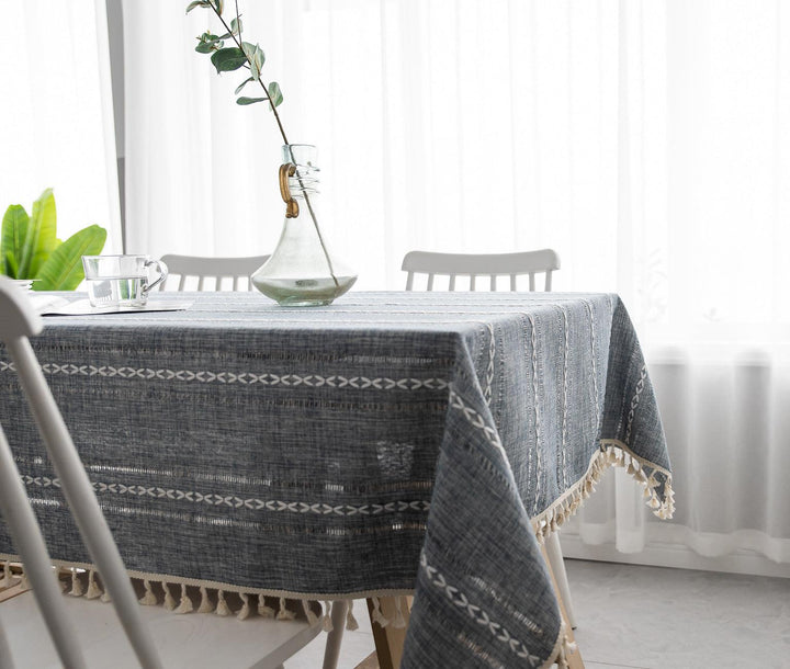 Batillo Linen Tablecloth | Tablecloth, Indoor &amp; Outdoor