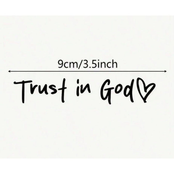 “Trust in God” Rear-View Mirror Decal