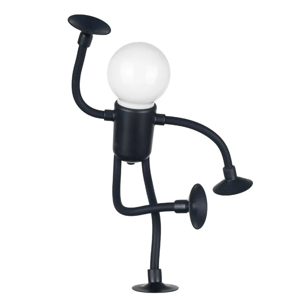 Creative Bendable Cartoon Night Light with Suction