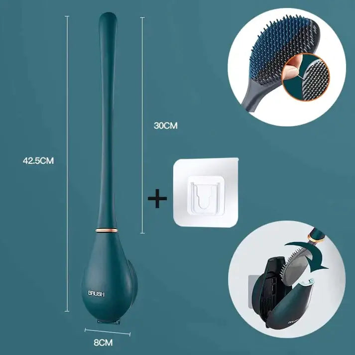 Elegant and hygienic toilet brush made of silicone - SmartBrush